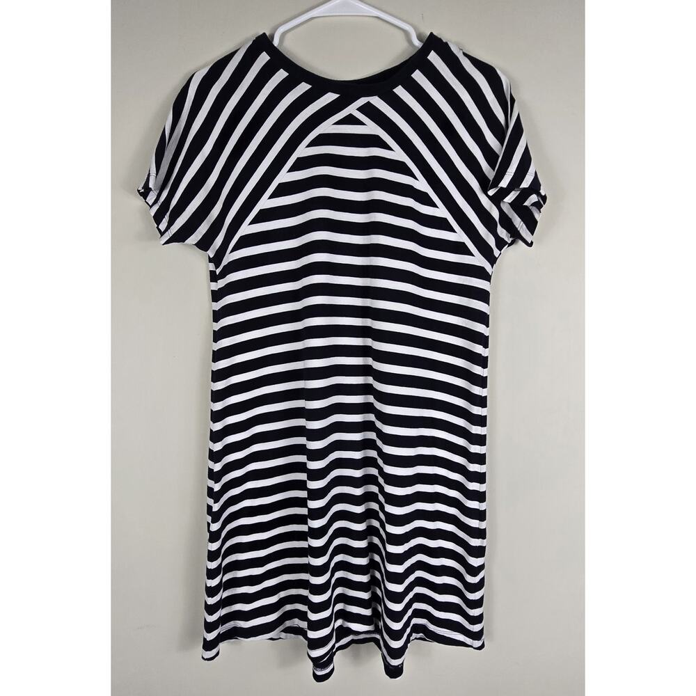 COS Womens Dress T Shirt Shift Striped Blue and White Nautical Parisian XS